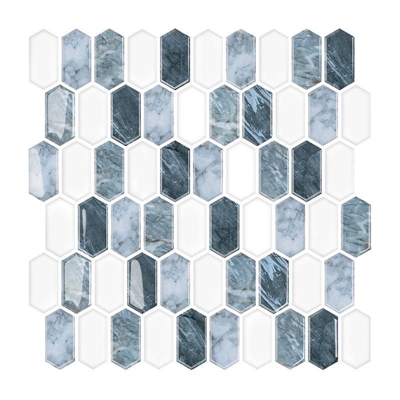 BowLift | Polygon Peel and Stick Wall Tile PVC 30 cm x 30 cm Peel and Stick Tile for the Kitchen