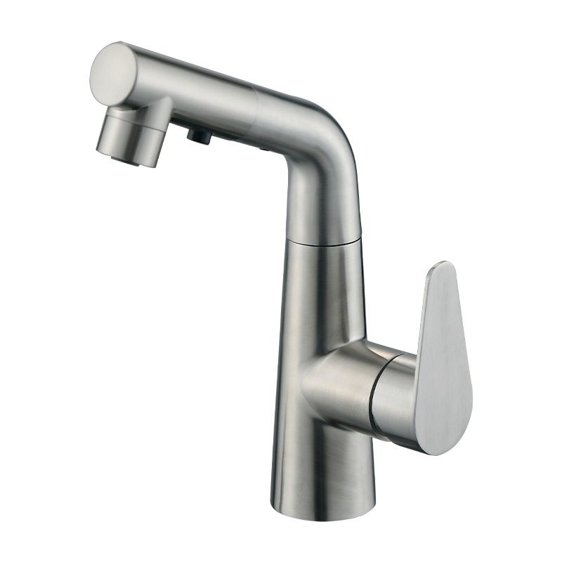 BowLift | Contemporary Vessel Faucet Pull-Out Faucet with Single Lever Handle