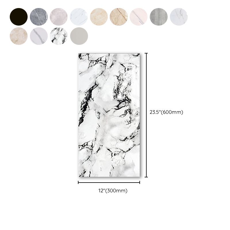 BowLift | Marbleized scratch-resistant PVC tile peel and stick tile for backsplash wall