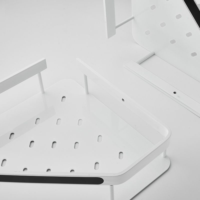 BowLift | Matt white 3-piece modern bathroom accessory set, bathroom shelf