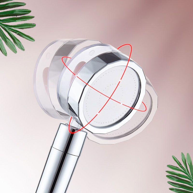 BowLift | Contemporary Shower Head Combination Handheld Shower Plastic Wall Mounted Silver Shower Head