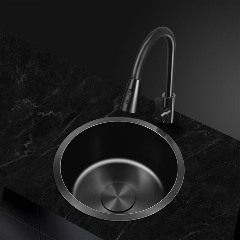 BowLift | Classic Round Wash Basin Stainless Steel Built-in Basin Non-slip Round Basin for the Kitchen