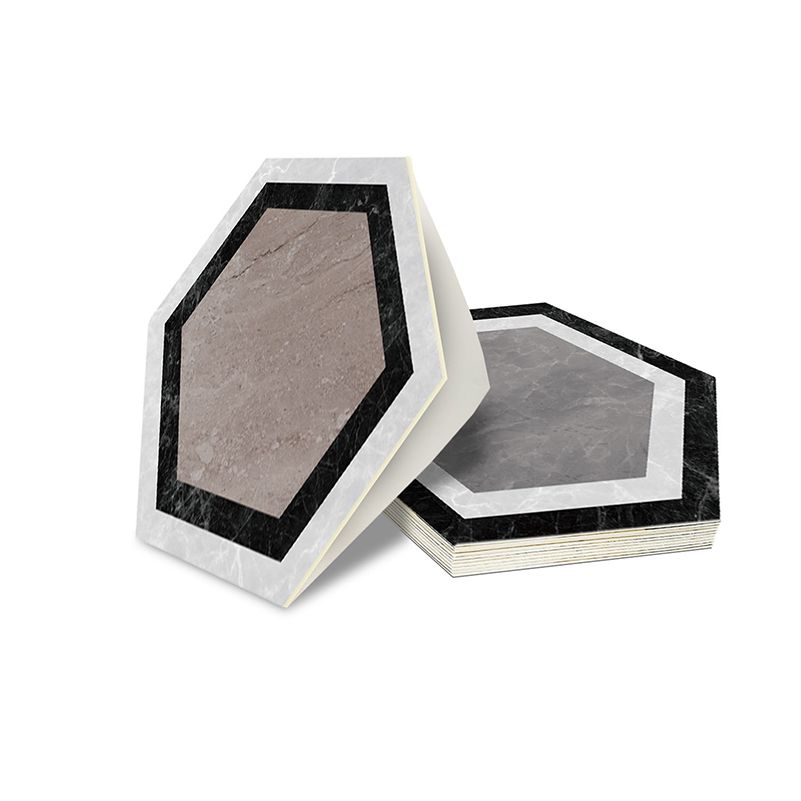BowLift | Peel & Stick Vinyl Floor Mat Dark Vinyl Floor with Brick Look