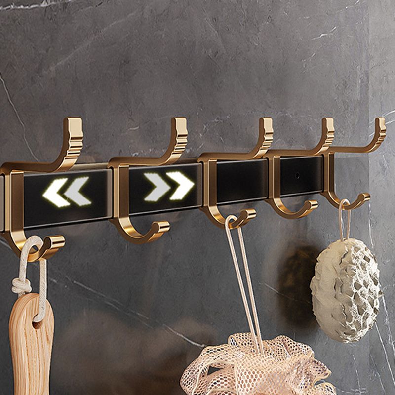 BowLift | Black and Brass Bathroom Hardware Set Modern Stainless Steel Bathroom Shelf/Towel Holder/Paper Holder