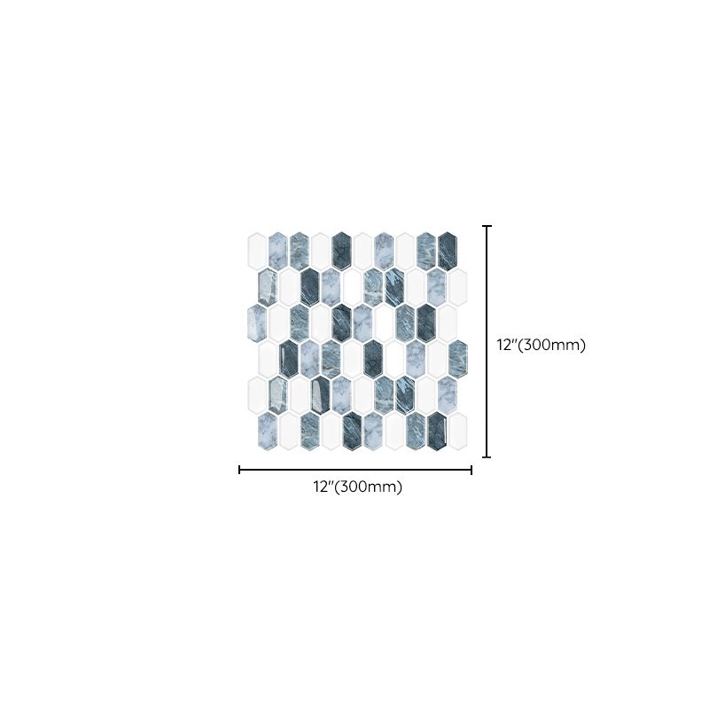 BowLift | Polygon Peel and Stick Wall Tile PVC 30 cm x 30 cm Peel and Stick Tile for the Kitchen