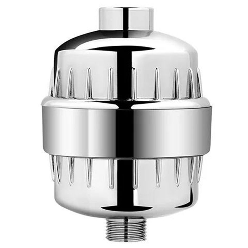 BowLift | 5 Sprays Showerhead Wall Mount Silver Round Fixed Showerhead