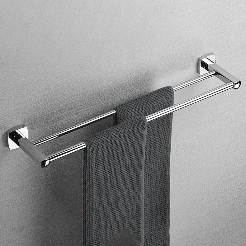 BowLift | Polished Chrome Modernism Bathroom Accessory Set Bath Shelf / Towel Bar / Bathrobe Hook Included