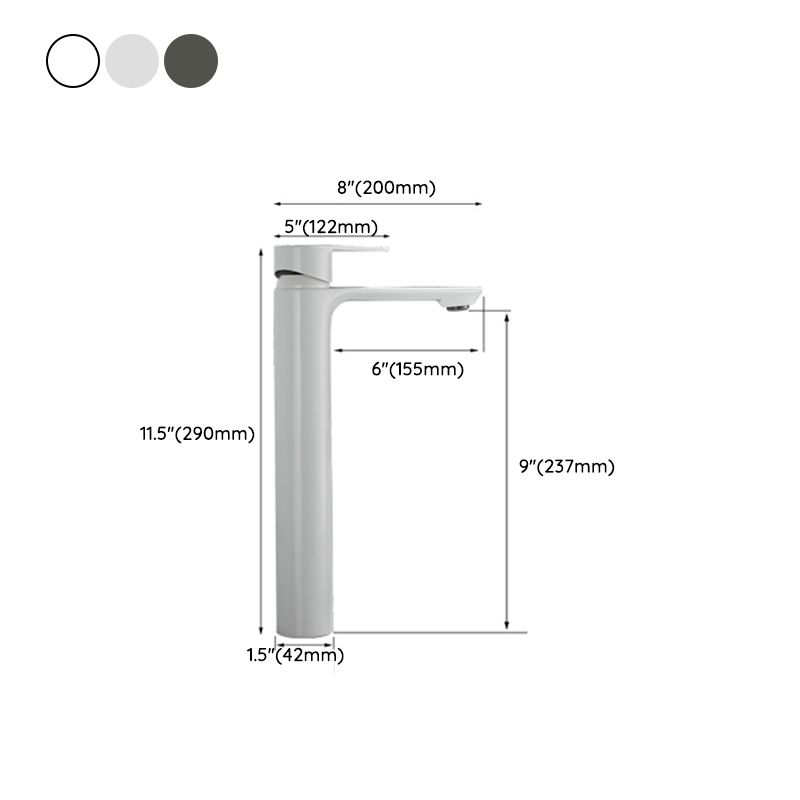 BowLift | Bathroom Sink Faucet Lever Handle Brass Monochrome Bathroom Faucet