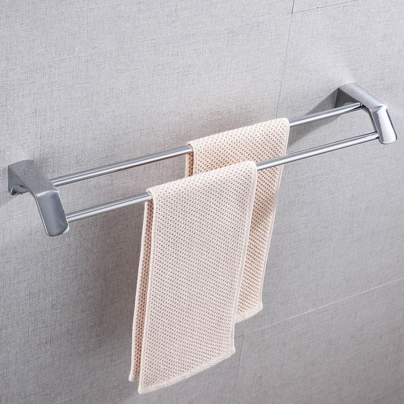 BowLift | Modern Bathroom Hardware Paper Holder Bathroom Shelf Silver Bathroom Accessory Set