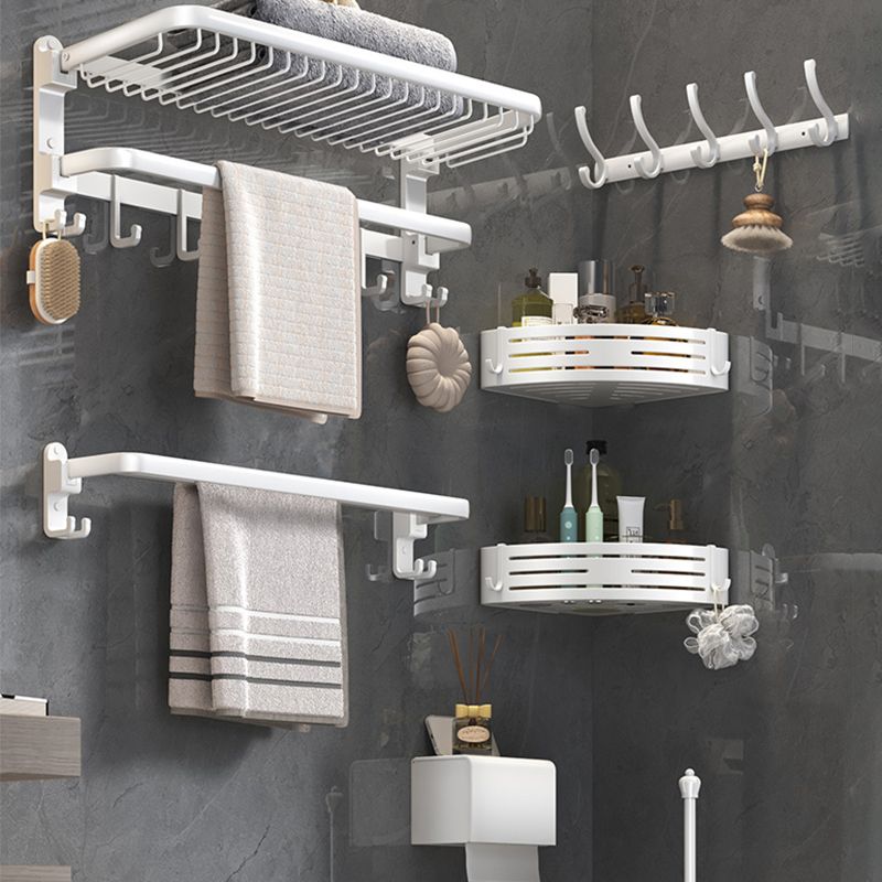 BowLift | Modern Bathroom Accessory Set White Paper Holder Bathroom Shelf Bathroom Fittings Set