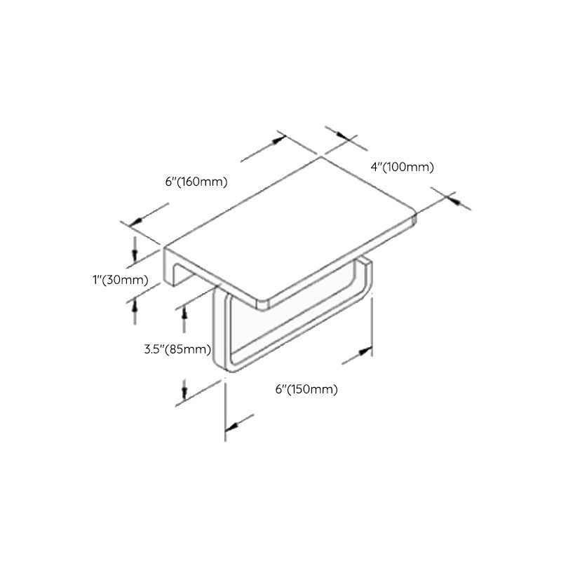 BowLift | Black 6-piece Bathroom Accessory Set Modern Shower Curtain Rod / Bathrobe Hooks and Towel Bar