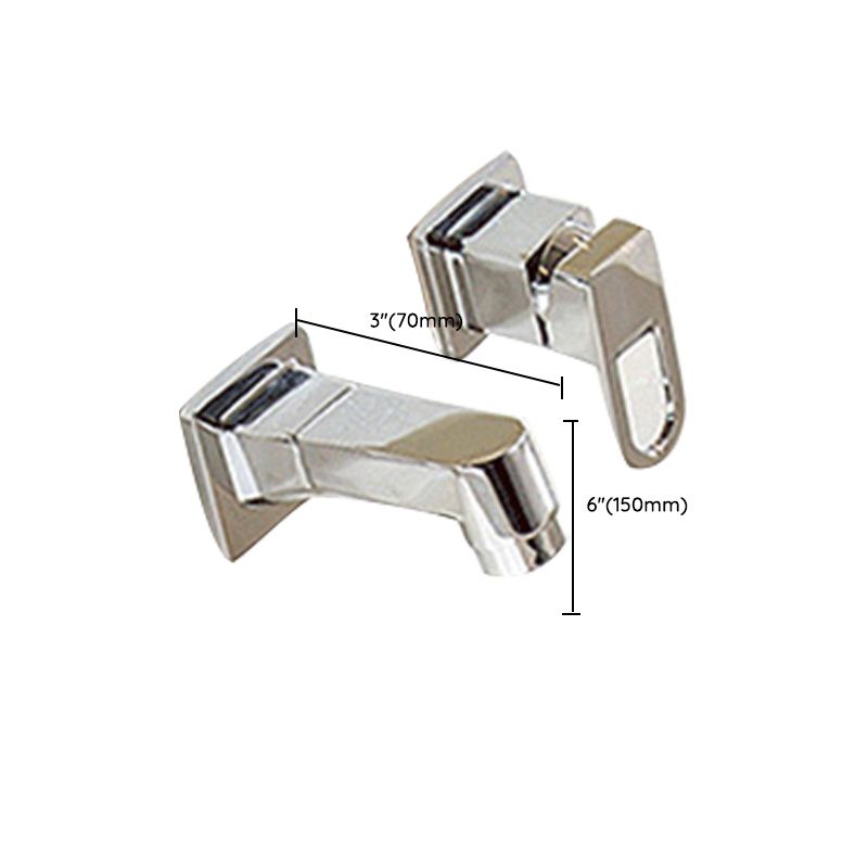 BowLift | Wall Mounted Faucet Brass Lever Handle Bathroom Faucet Hand Shower