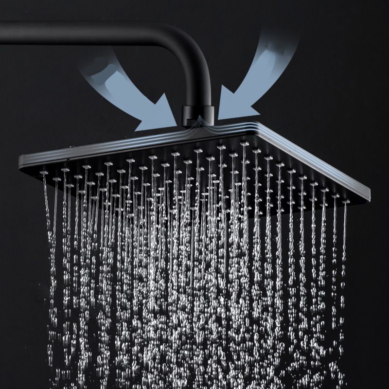 BowLift | Contemporary Style Shower Head Plastic Fixed Shower Head in Round and Square Shape