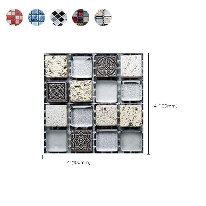 BowLift | Pattern Color Stone Peel and Stick Mosaic Tile Peel and Stick Tiles Set of 20