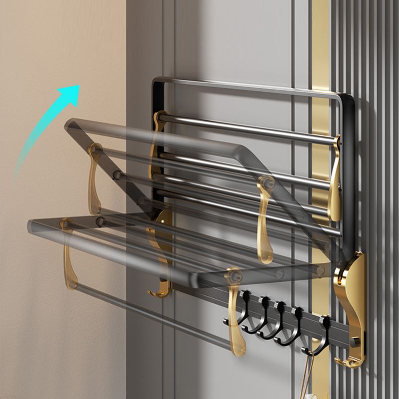 BowLift | Contemporary stainless steel bathroom accessories as a single piece or in a set in black and gold