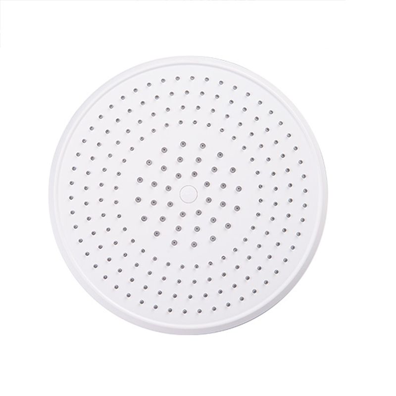 BowLift | White Metal Shower Head Combination Modern Round Fixed Shower Head for the Bathroom