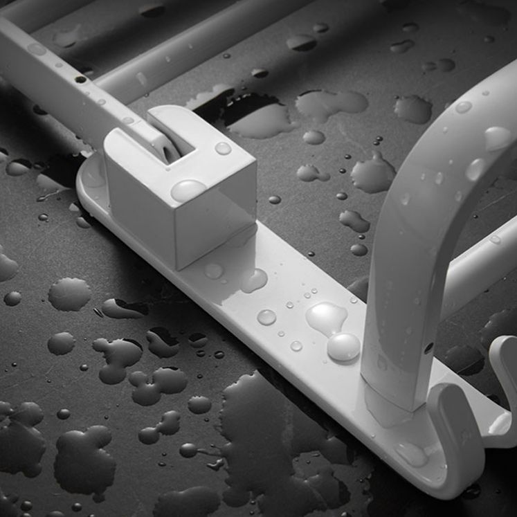 BowLift | Aluminium Bathroom Accessories Set Modern White Bathroom Accessories Set