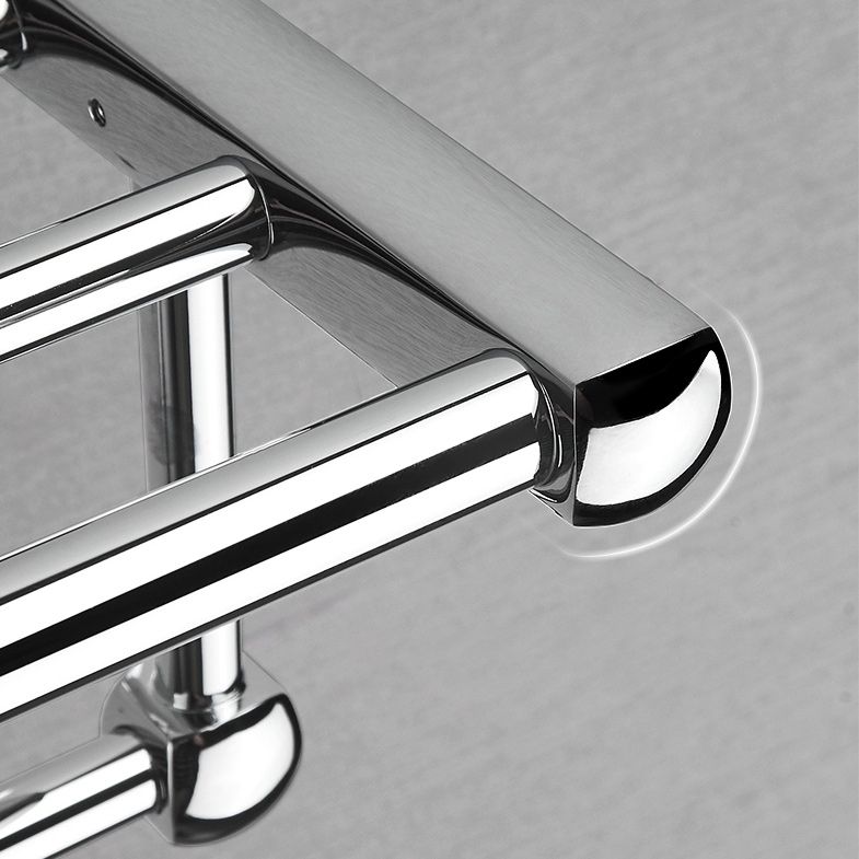 BowLift | Polished Chrome Modernism Bathroom Accessory Set Bath Shelf / Towel Bar / Bathrobe Hook Included