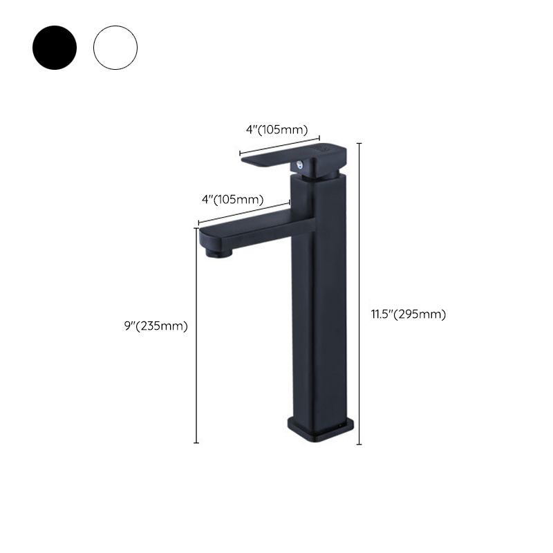 BowLift | Industrial Bathroom Faucet Stainless Steel Lever Handles with Water Hose Sink Faucet