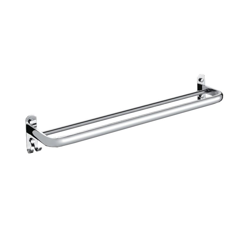 BowLift | Chrome Modern Bathroom Hardware Set Stainless Steel Towel Hook/Towel Rail & Bathroom Shelf