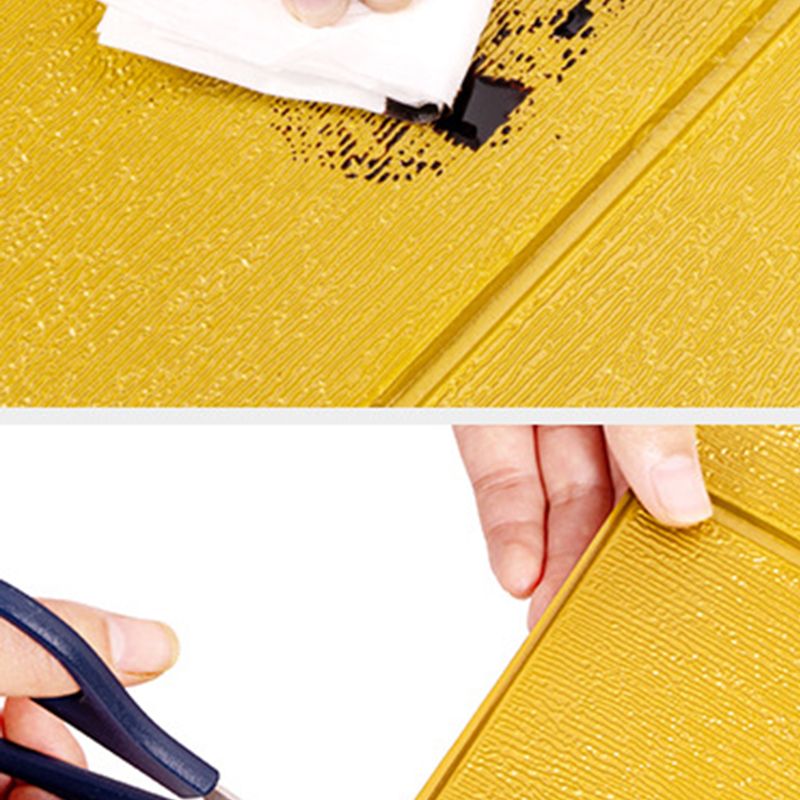 BowLift | Solid color 3D embossed wall panel waterproof foam interior wall tile