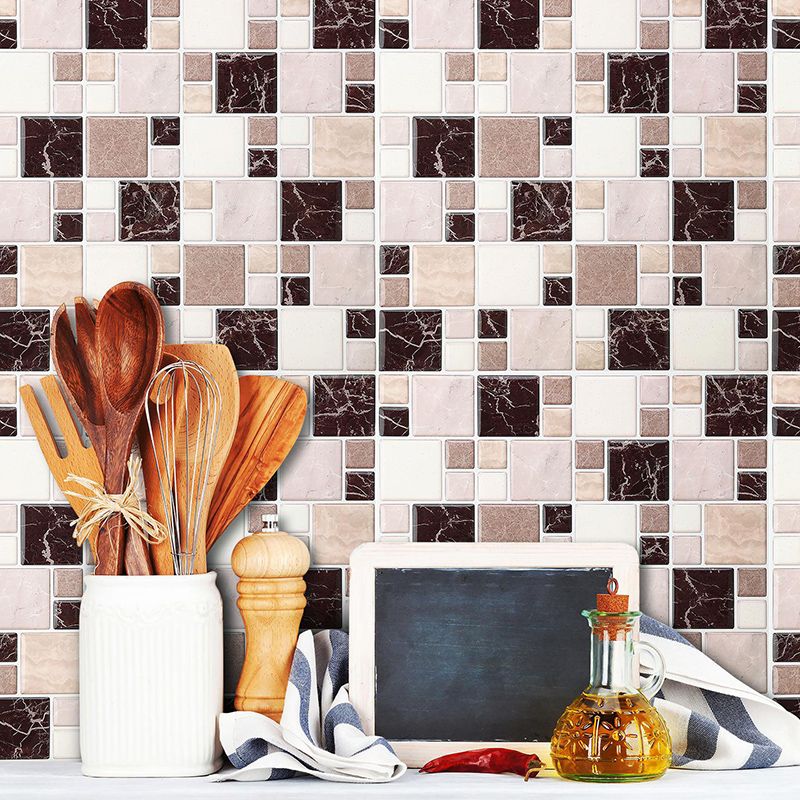 BowLift | Pattern Matte Color Stone Peel and Stick Mosaic Tile Peel and Stick Tile Set of 2