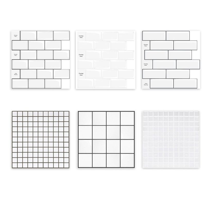 BowLift | Plastic Peel and Stick Wall Tiles 3D Square Peel and Stick Backing