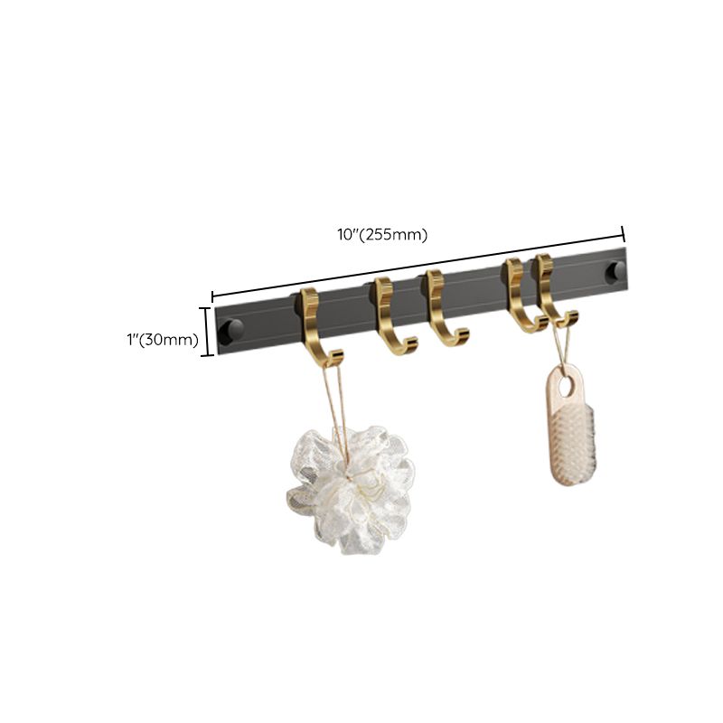 BowLift | Contemporary stainless steel bathroom accessories as a single piece or in a set in black and gold