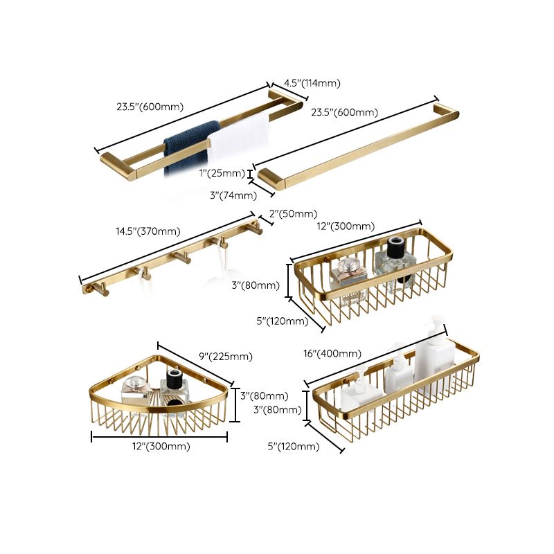 BowLift | Traditional Style Brass Bathroom Accessories as Single Piece or in Set made of Metal