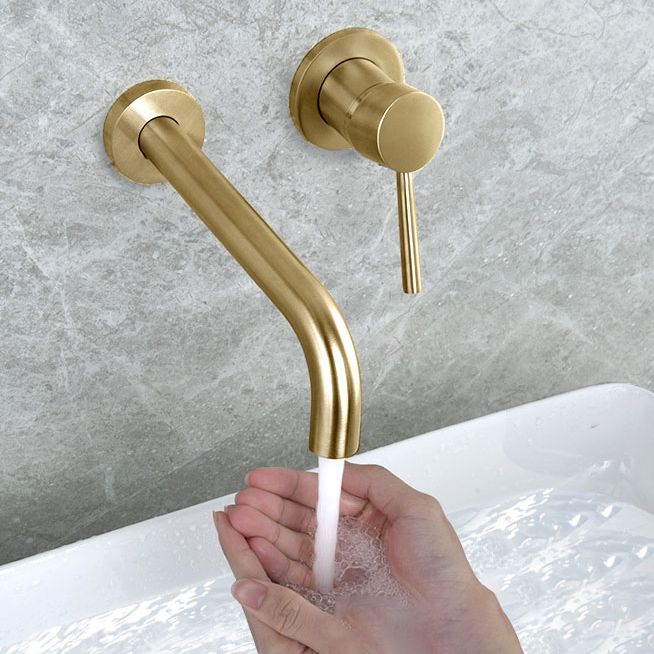 BowLift | Wall-mounted Bronze Bathtub Filler Double Handles Bathtub Spout Bathtub Faucet Trim