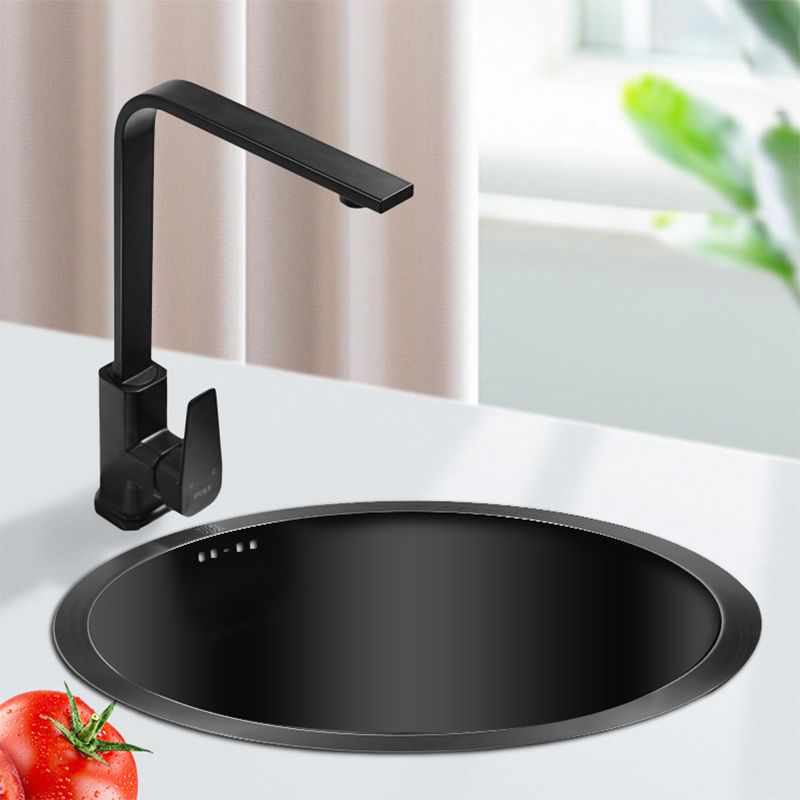 BowLift | Classic Round Sink Stainless Steel Built-in Sink Non-Slip Round Basin for the Kitchen