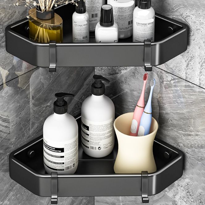 BowLift | Modern Black-White Metal Bath Hardware Set Bath Shelf Bathroom Hardware Set