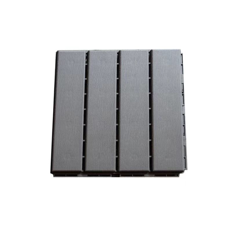 BowLift | Contemporary square wooden tile smooth brown engineered wood for patio garden