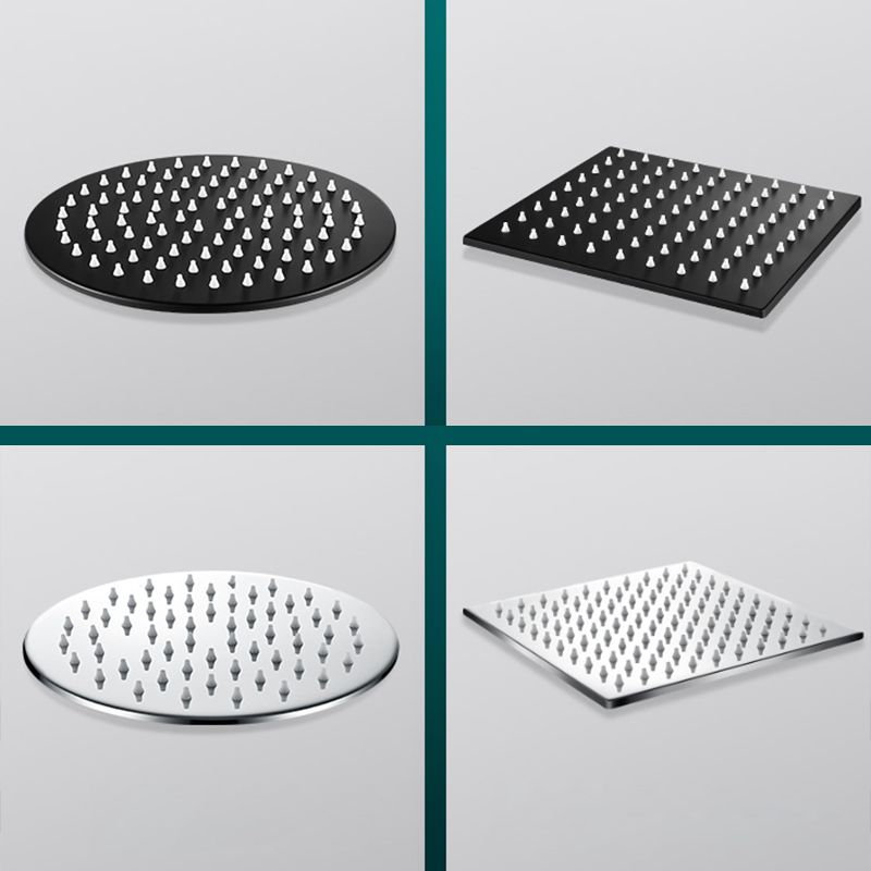 BowLift | Black round fixed shower head Modern design wall-mounted shower head