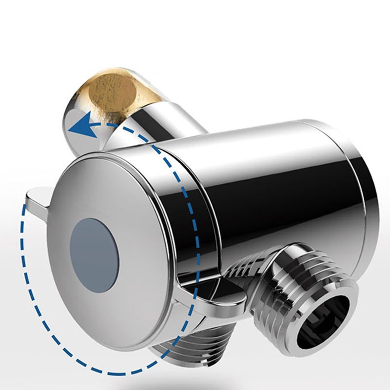 BowLift | Contemporary Shower Combination Adjustable Shower Head Chrome Ceiling Mounted Round Shower Head