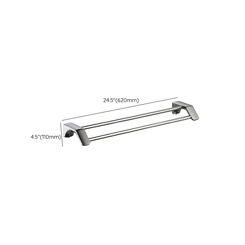 BowLift | Modern Bathroom Hardware Paper Holder Bathroom Shelf Silver Bathroom Accessory Set