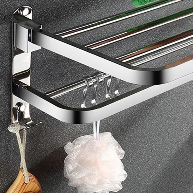 BowLift | Classic Polished Chrome Bathroom Accessory Set Towel Rail/Paper Holder/Bathrobe Hook Included