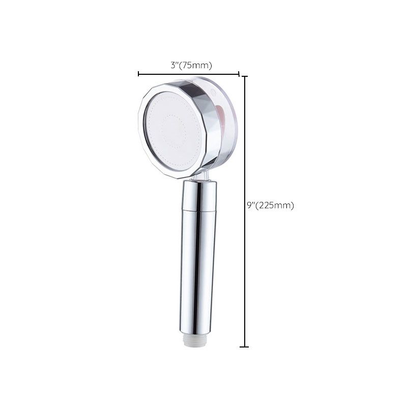 BowLift | Contemporary Shower Head Combination Handheld Shower Plastic Wall Mounted Silver Shower Head