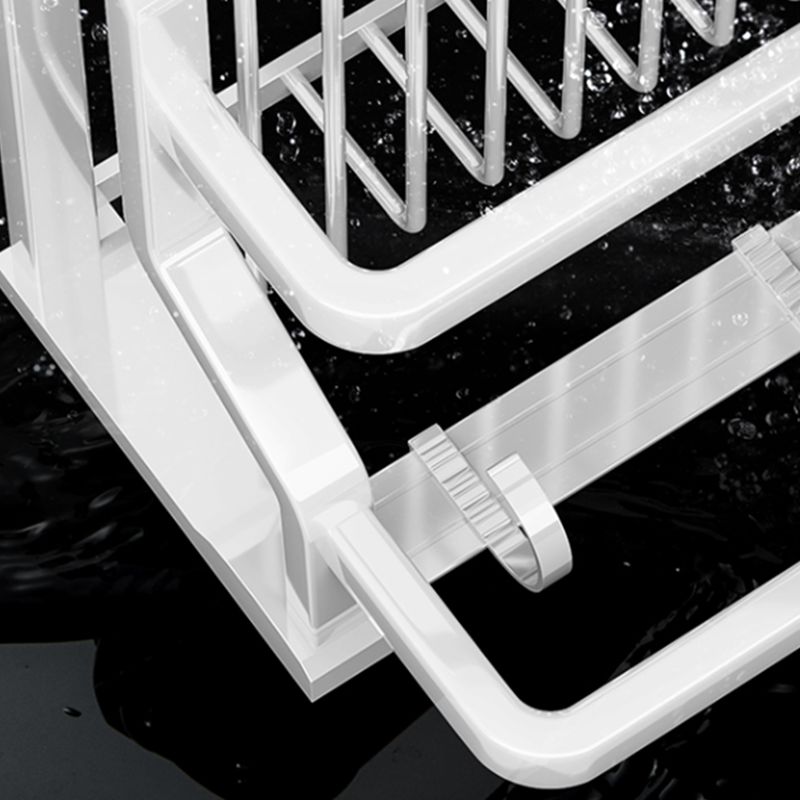 BowLift | Contemporary bathroom accessory set made of matte stainless steel-aluminum with bathrobe hook/bath shelf