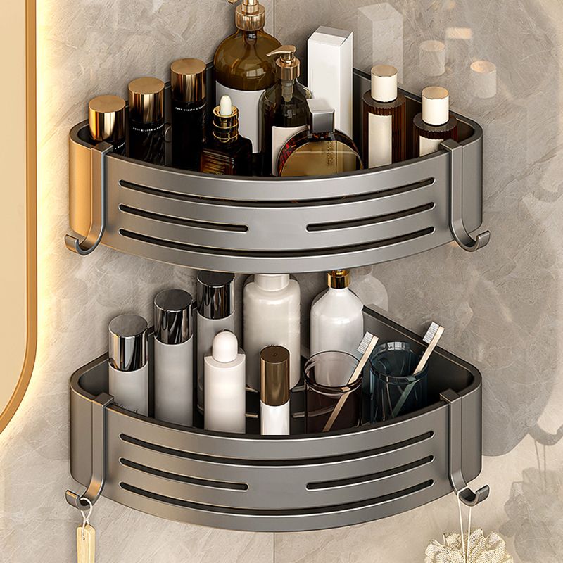 BowLift | 3-piece bathroom accessory set Contemporary aluminum bathroom shelf