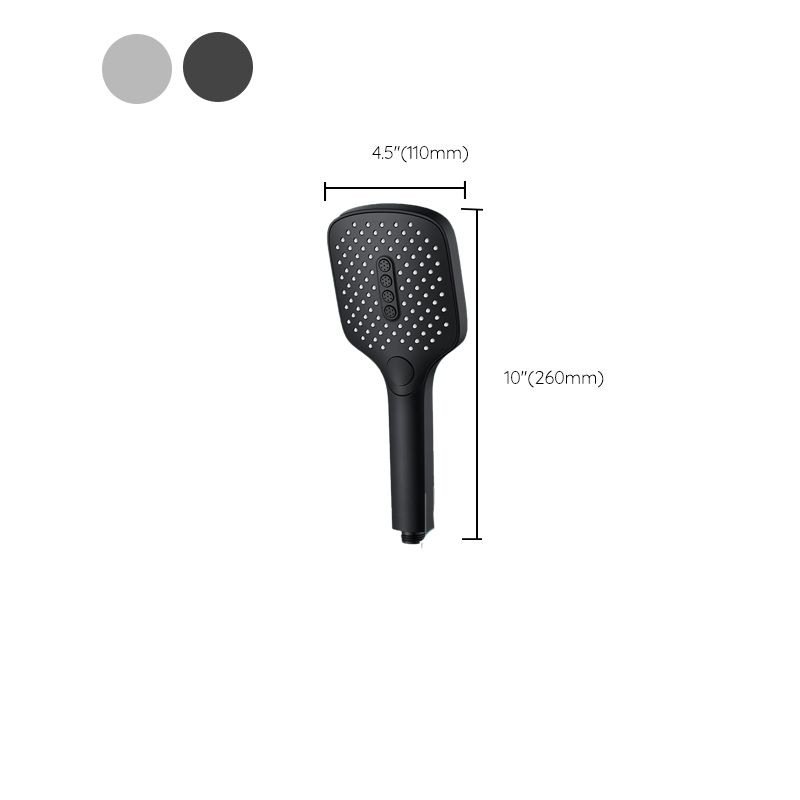 BowLift | Rectangular Self-Cleaning Hand Shower Adjustable Spray Pattern Wall-Mounted Hand Shower