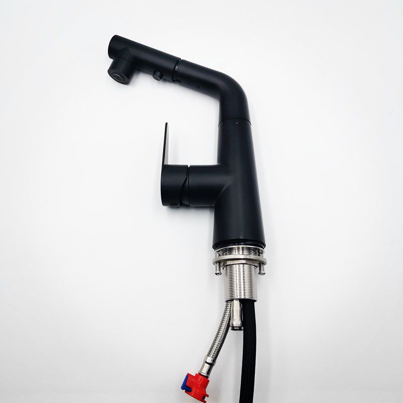 BowLift | Contemporary Vessel Faucet Pull-Out Faucet with Single Lever Handle