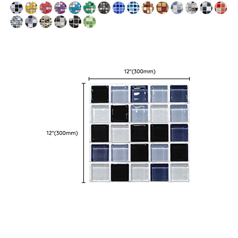 BowLift | Square Peel and Stick Tile Grid Mosaic Tiles Interior Wallpaper