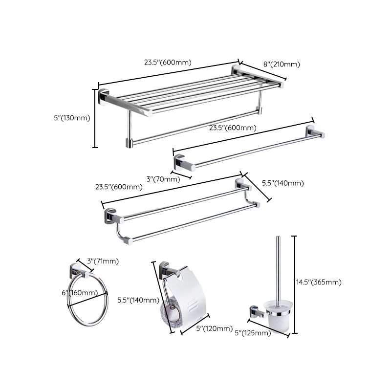 BowLift | Modern Bathroom Accessory Set Stainless Steel Bathroom Rack Towel Holder Bathroom Accessory Set