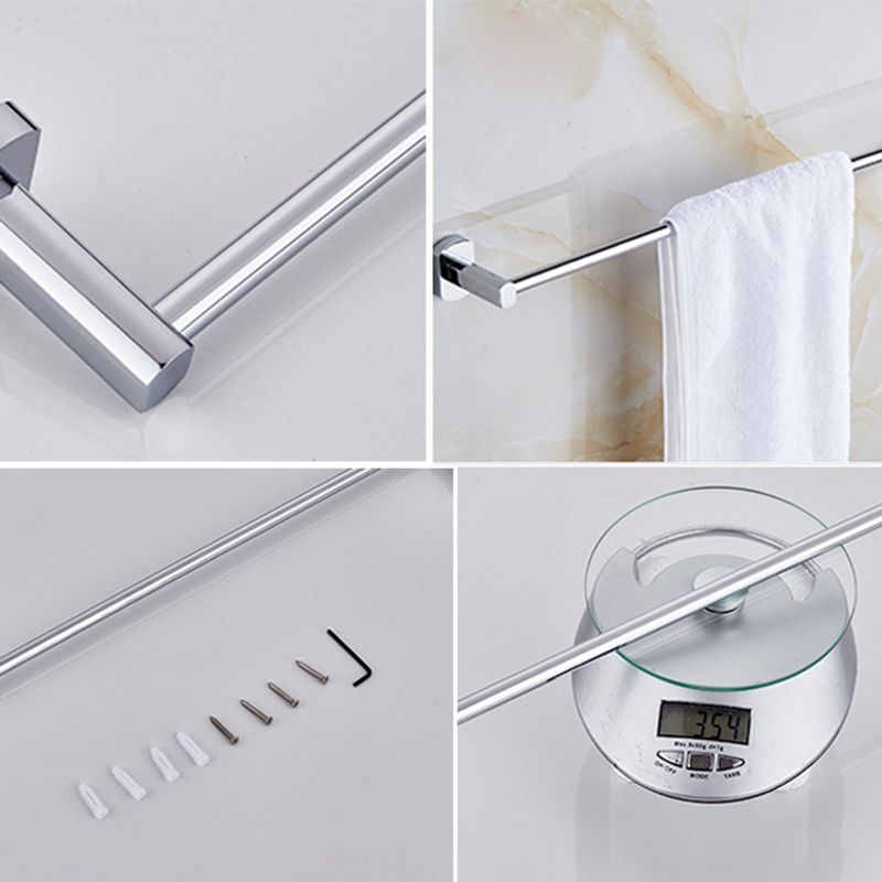 BowLift | Contemporary Bathroom Accessories Hardware Set made of silver metal