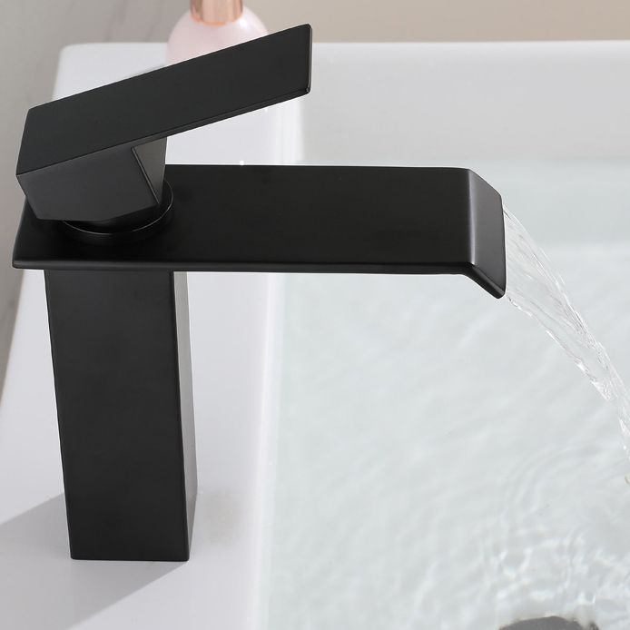 BowLift | Industrial Faucets Faucet Stainless Steel Lever Handles Waterfall Spout Bathroom Faucet