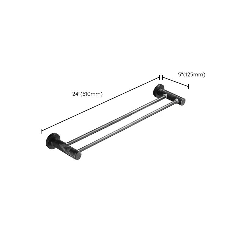 BowLift | Metal and marble bathroom accessories as a single piece or as a set in black