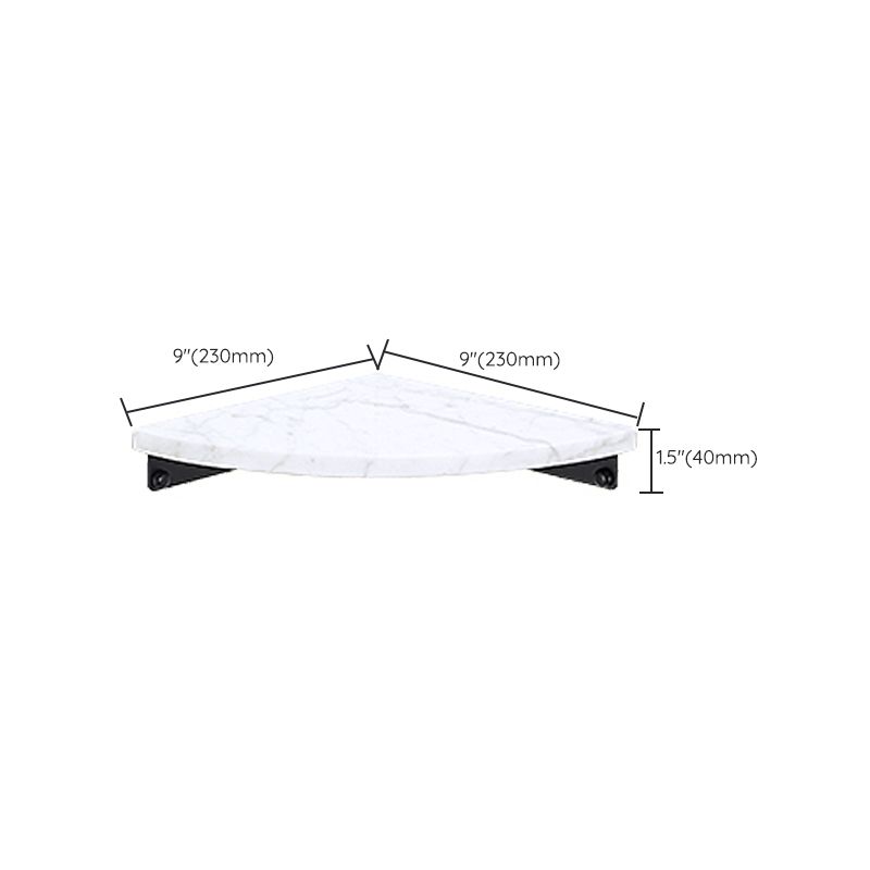BowLift | Matt Black Bathroom Accessory Set made of Metal & Marble with Bath Shelf/Towel Holder