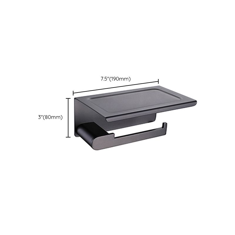 BowLift | Dark gray modern bathroom accessory set stainless steel bathroom accessory set