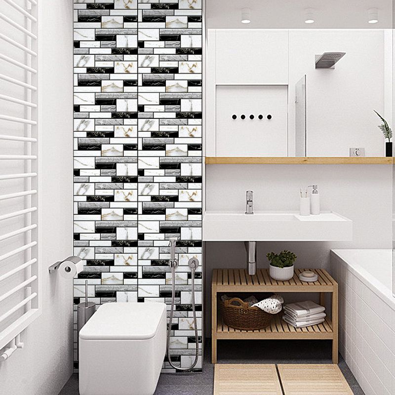 BowLift | Pattern Matte Color Stone Peel and Stick Mosaic Tile Peel and Stick Tile Set of 5